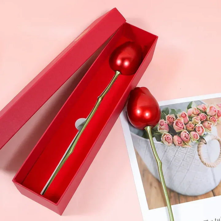 Caixa De Presente De Rosa Com Colar De Coração Em Forma De Rosa Colar Caixa De Presente Caixa De Presente De Joias Presentes Para Ela
