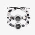 Pulseiras Mountain & Sea Touch com Quartzo Rutilado Preto e Contas